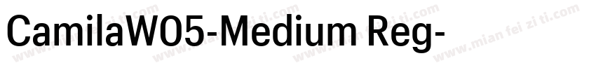 CamilaW05-Medium Reg字体转换